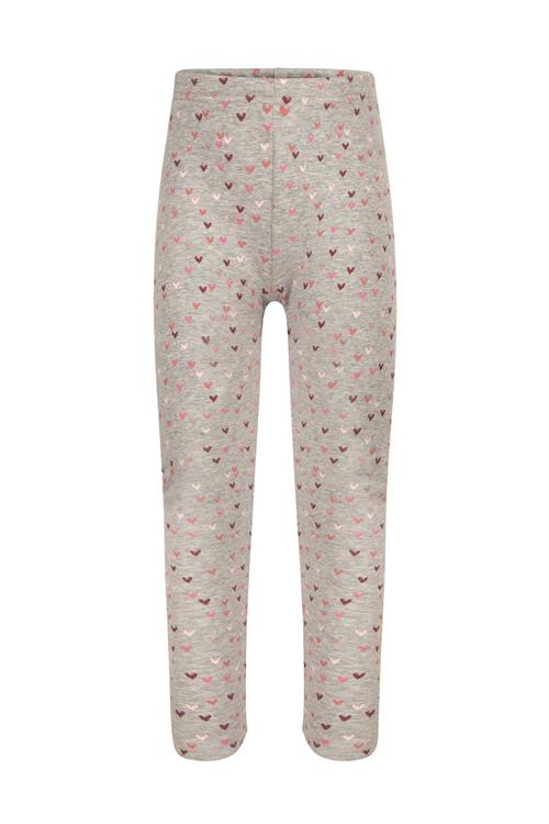 happy girls Leggings  grå-meleret / lilla / pink