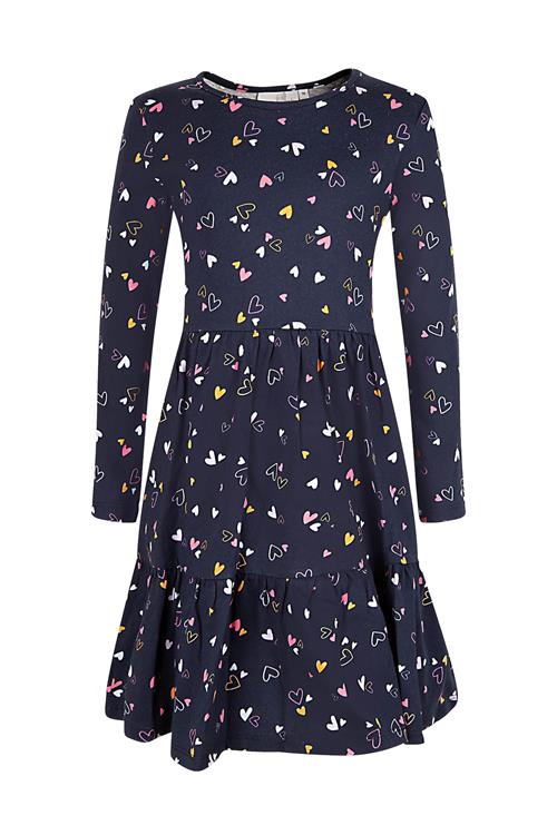 happy girls Kjole  navy / gul / pink / hvid