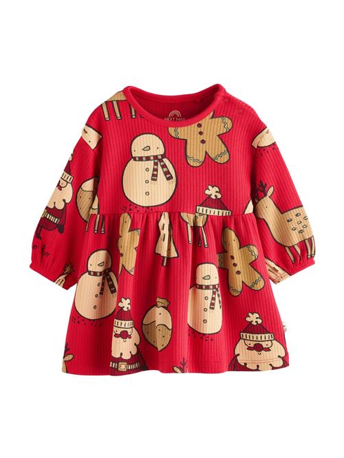 Next Kjole  beige / lysebrun / rød