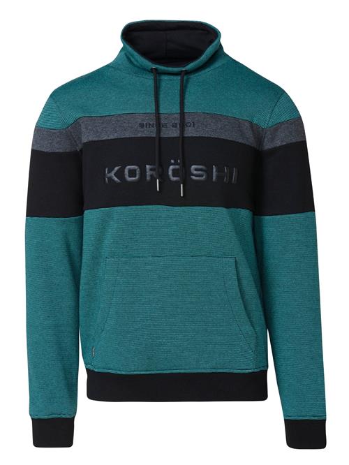 KOROSHI Sweatshirt  turkis / antracit / sort