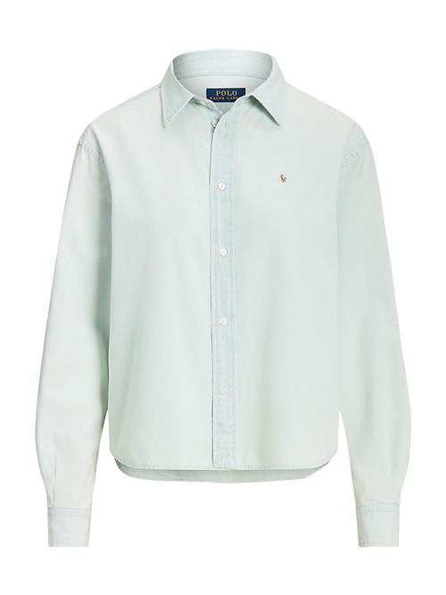 Polo Ralph Lauren Bluse  lyseblå / brun