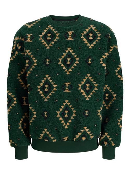 JACK & JONES Sweatshirt  mørkegul / grøn