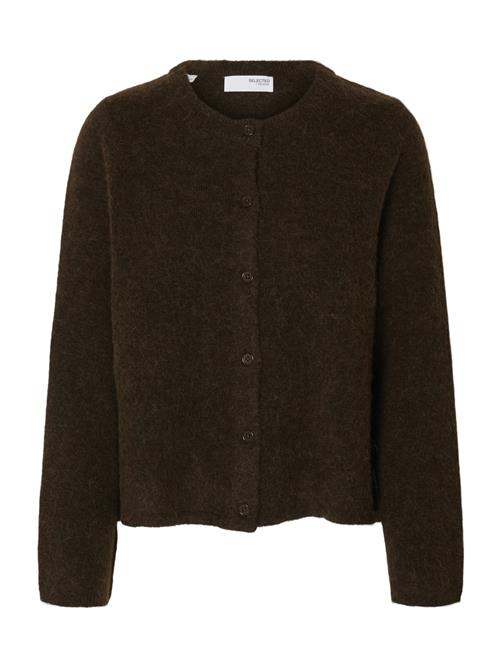 SELECTED Cardigan 'SLFLulu'  mørkebrun