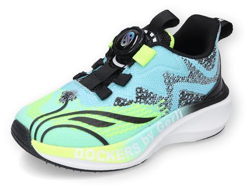 Dockers by Gerli Sneakers  aqua / lyseblå / neongul / sort