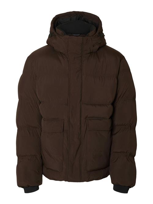 SELECTED Vinterjakke 'SLHAnders'  mørkebrun