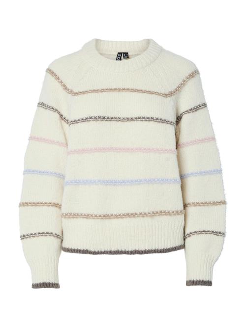 PIECES Pullover 'PCNELIA'  creme / lyseblå / brokade / lyserød