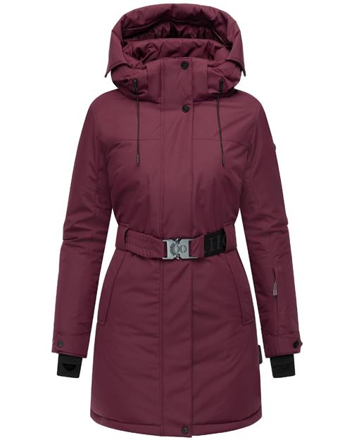 NAVAHOO Vinterfrakke 'Frostkuss 14'  vinrød