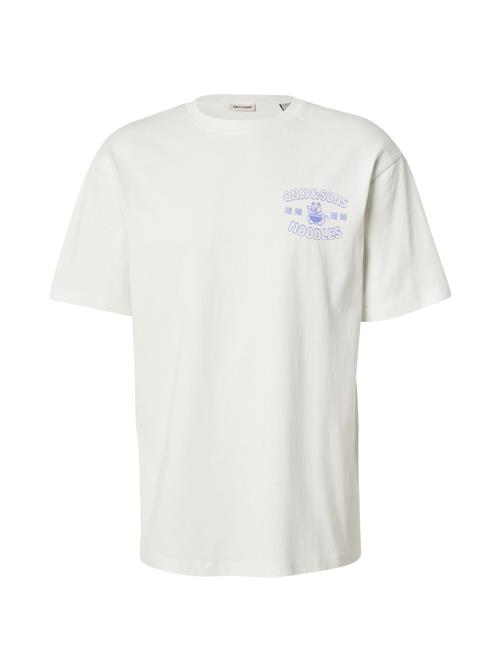 Only & Sons Bluser & t-shirts 'ONSCATISFACTION'  mørkeblå / hvid