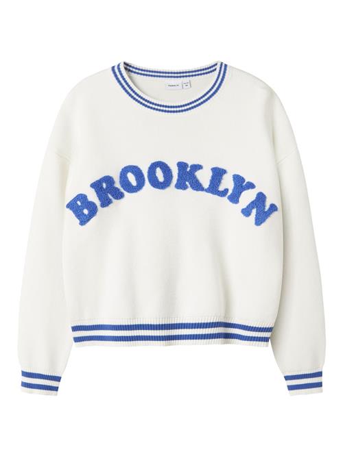 NAME IT Pullover  blå / hvid