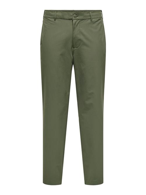 Only & Sons Lærredsbukser 'ONSFlex'  oliven