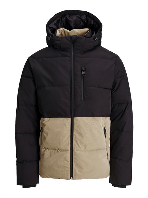 JACK & JONES Vinterjakke 'EOWEN'  beige / sort