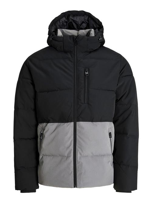 JACK & JONES Vinterjakke  grå / sort