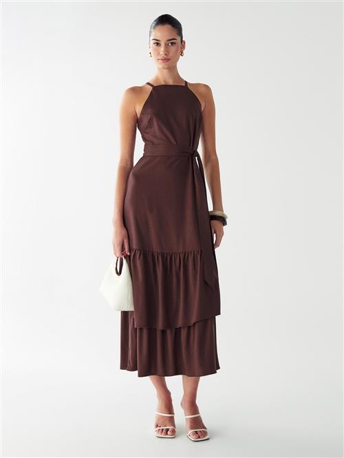 Willa Kjole 'LOU TIERED'  brun