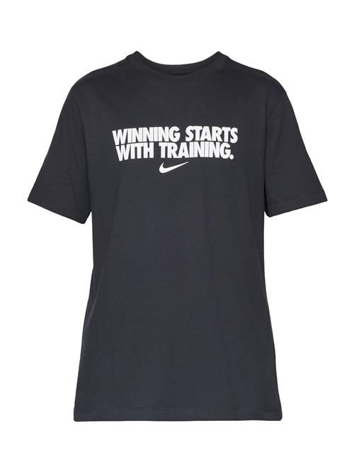 NIKE Funktionsskjorte 'WINNING'  sort / hvid