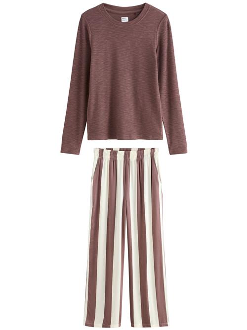 Next Pyjamas  cappuccino / hvid