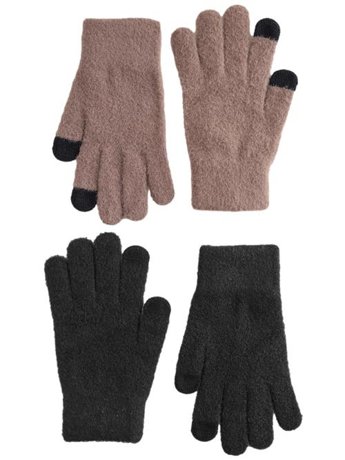 Next Fingerhandsker  taupe / sort