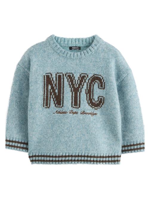 Next Pullover  lyseblå / choko