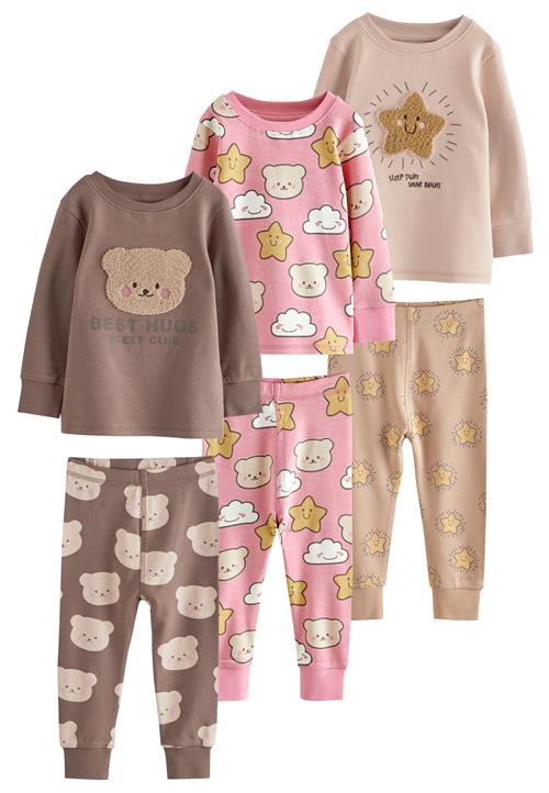 Next Nattøj  beige / choko / gul / lys pink