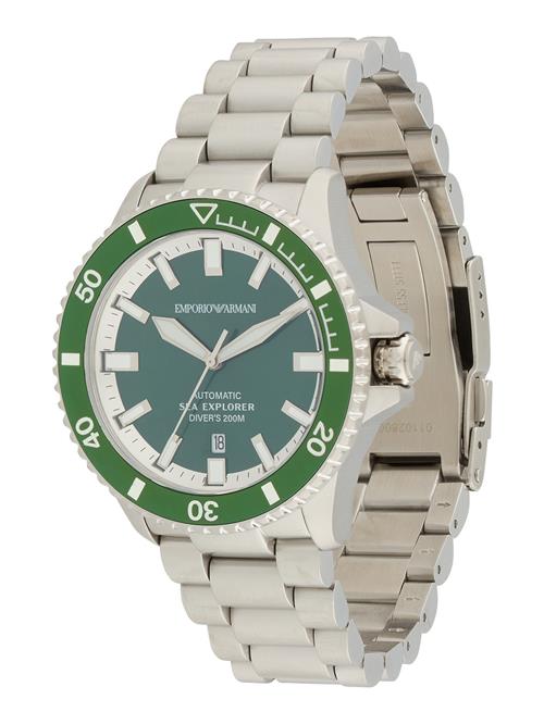 Emporio Armani Analogt ur  grøn / petroleum / sølv