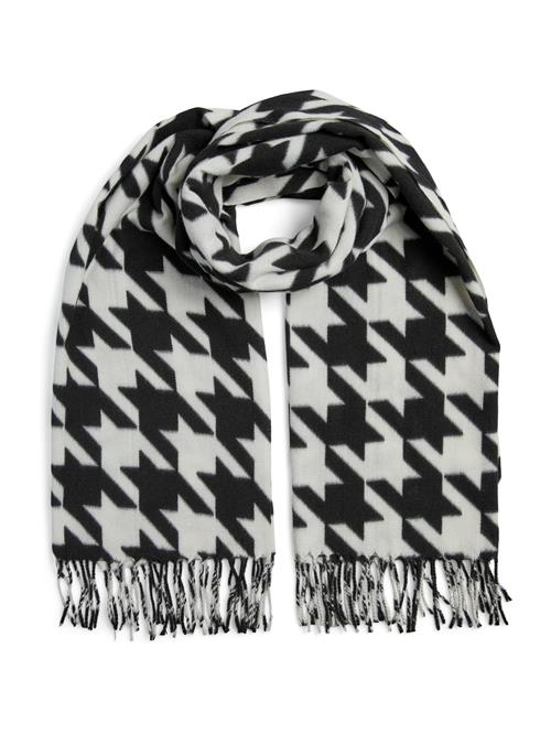 PIECES Sjal 'PCMAXIE'  sort / hvid