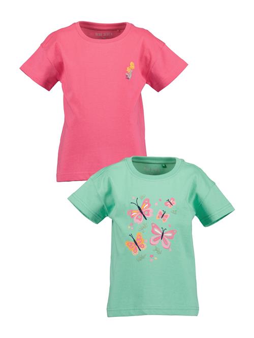 BLUE SEVEN Bluser & t-shirts  grøn / pastelgrøn / orange / pink