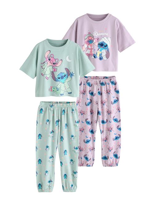 Next Nattøj 'Lilo & Stitch'  blå / mint / pastellilla / hvid