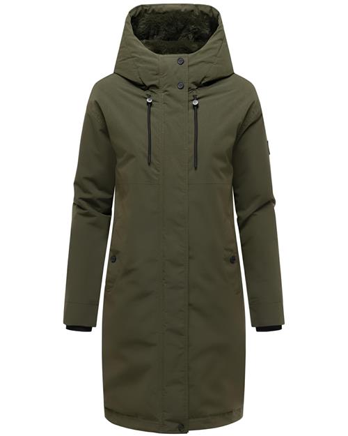 NAVAHOO Vinterfrakke 'Hageltanz 14'  mørkegrøn