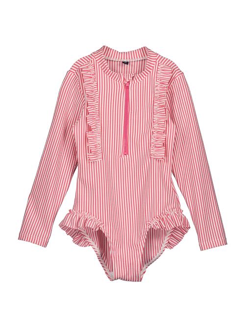 BLUE SEVEN Badedragt  pink / hvid