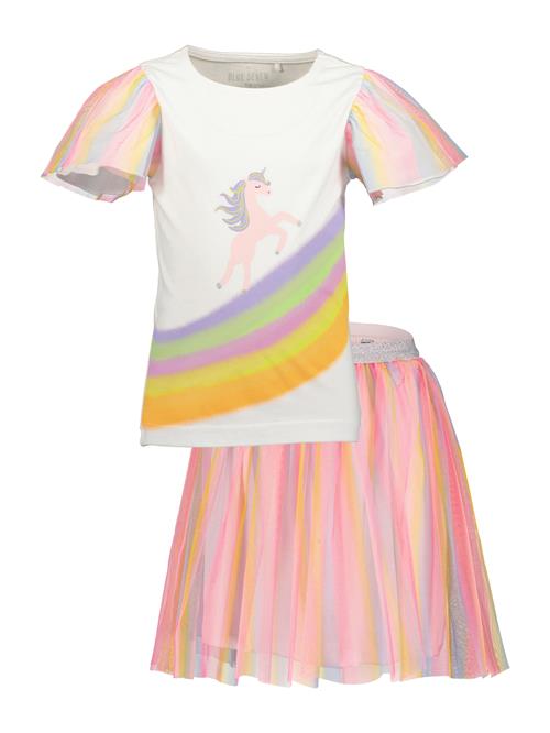 BLUE SEVEN Sæt  curry / orange / lyserød / hvid