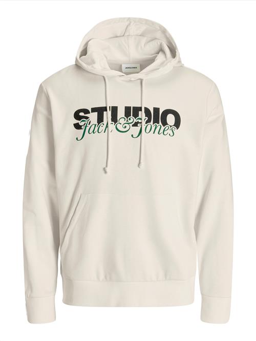 JACK & JONES Sweatshirt 'JJYuki'  creme / grøn / sort