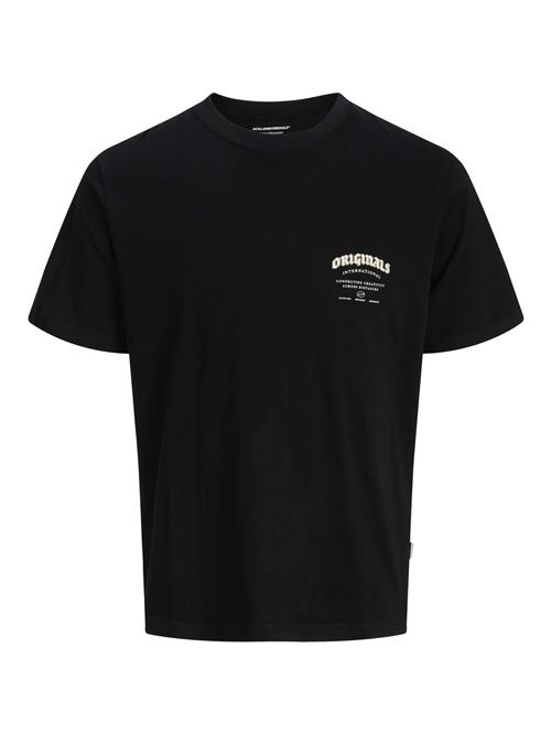 JACK & JONES Bluser & t-shirts 'JORMEADOWS'  sort / hvid