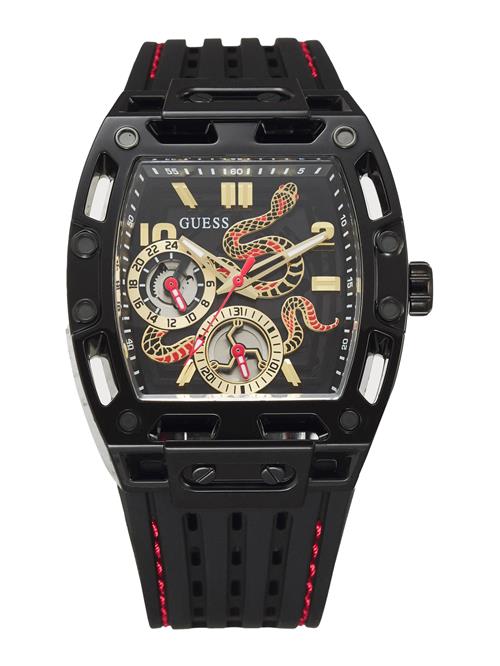 GUESS Analogt ur 'Phoenix'  guld / rød / sort