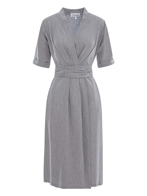 Couture de Marie Kjole 'Wrap Design Dress – Light Grey – Isabella'  lysegrå