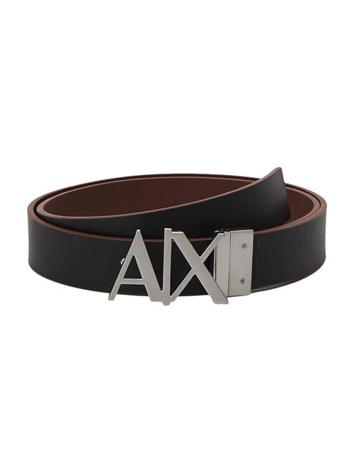 ARMANI EXCHANGE Bælte  cognac / sølv