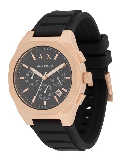 ARMANI EXCHANGE Analogt ur  rosa guld / grå / sort