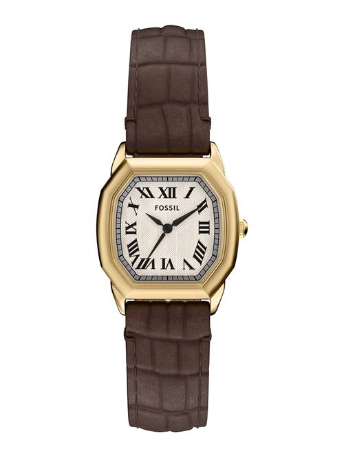 FOSSIL Analogt ur 'HARLOW'  brun / guld / hvid