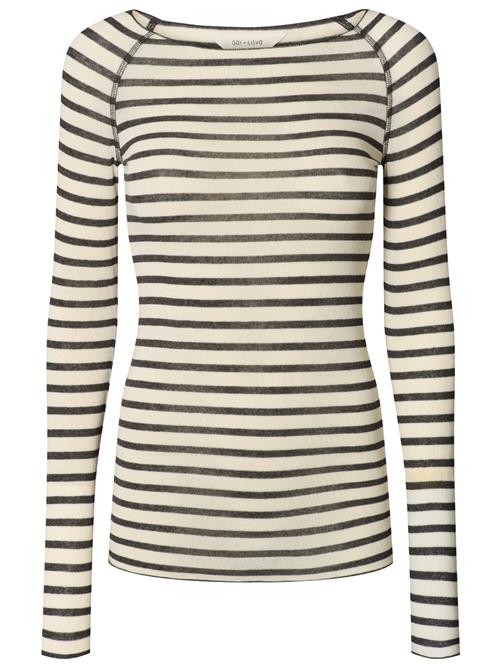 Gai+Lisva Shirts 'Thyra'  ecru / sort