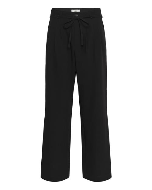 KAREN BY SIMONSEN Bukser med lægfolder 'KBRo'  sort