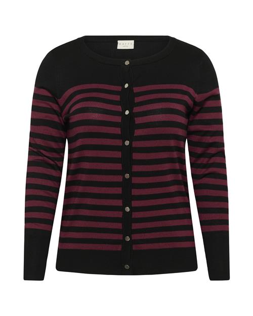 KAFFE CURVE Cardigan 'Lizzy'  lilla / sort