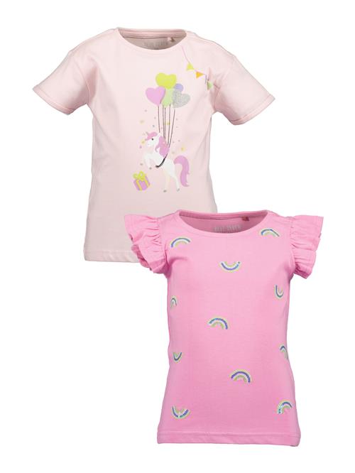 BLUE SEVEN Bluser & t-shirts  lysegrøn / lyserød / lys pink / hvid