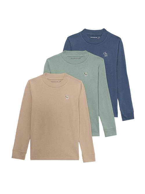 Abercrombie & Fitch Bluser & t-shirts  mørkeblå / lysebrun / lysegrøn