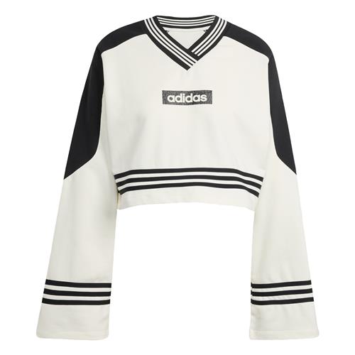 ADIDAS ORIGINALS Sweatshirt 'Blocking Crewneck'  sort / hvid