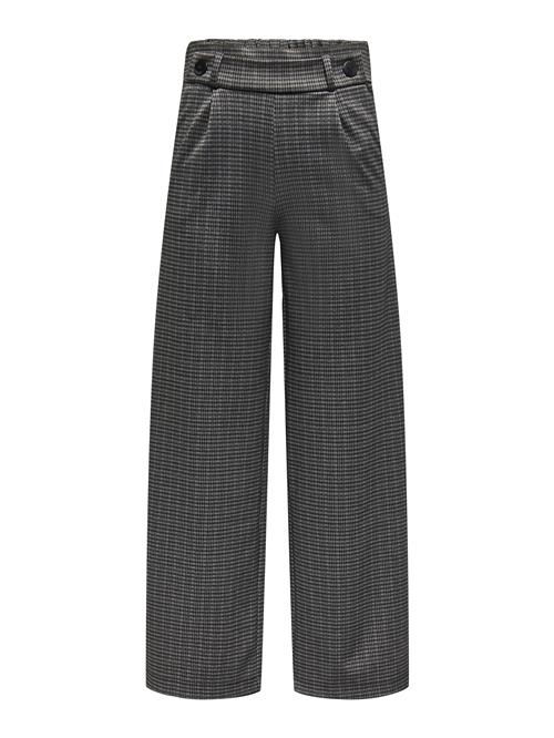 JDY Bukser med lægfolder 'JDYGEGGO MIA'  basalgrå / sort