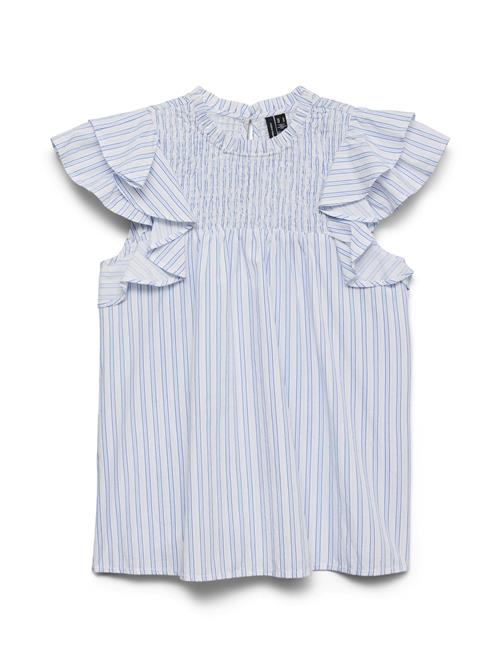 VERO MODA Bluse 'VMSiv'  blå / hvid