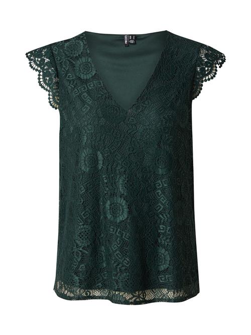 PIECES Bluse 'PCOLLINE'  mørkegrøn