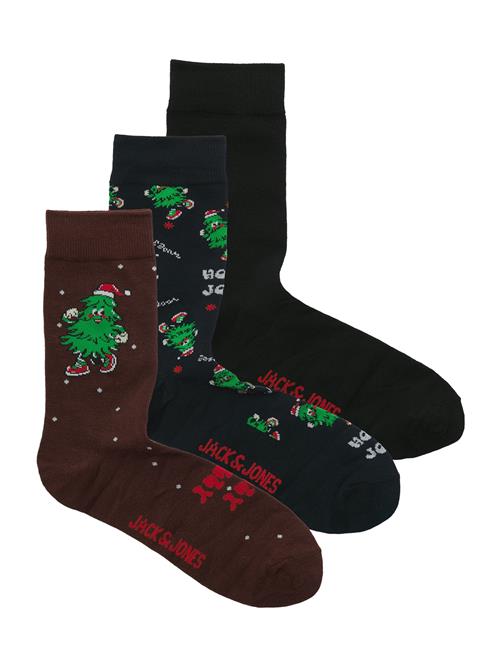 JACK & JONES Sokker 'JACJOLLY XMAS TREE'  marin / grøn / cyclam / sort