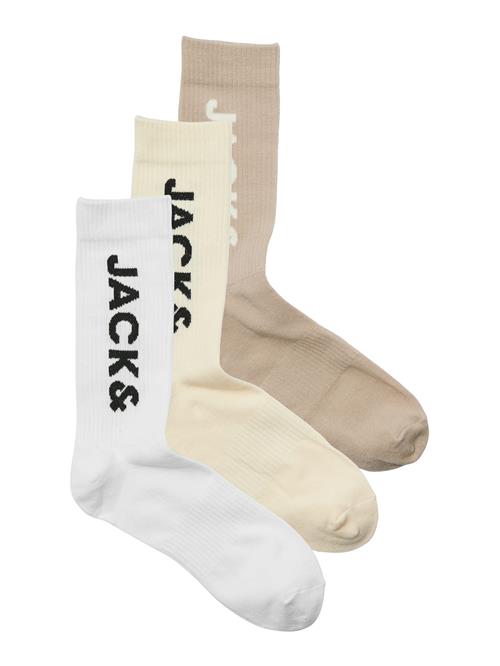 JACK & JONES Sokker 'JACHARLEY'  taupe / lysegrå / sort / hvid