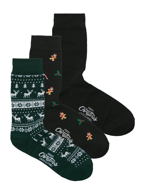 JACK & JONES Sokker 'JACMISTLETOE'  natblå / gran / sort / hvid