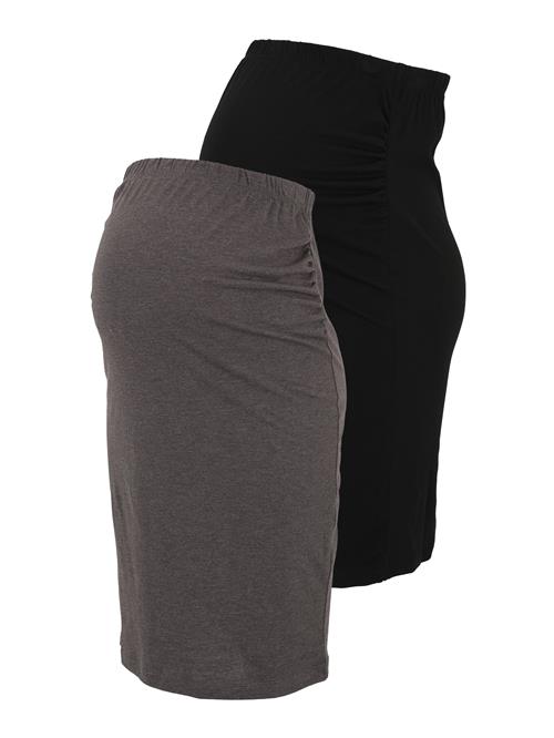 Only Maternity Nederdel 'OLMBINI'  grå-meleret / sort
