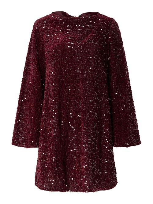 PIECES Coctailkjole 'PCKAM'  mørkerød